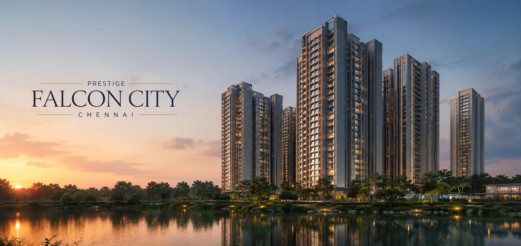 Prestige Falcon City Chennai Night View