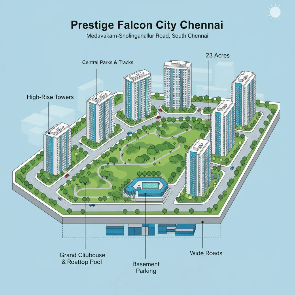 Biggest Township In Medavakkam Sholinganallur Road