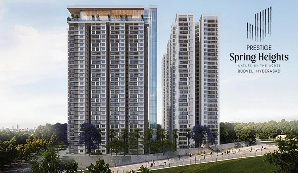 Aerial view of residential apartments and greenery in Medavakkam Chennai