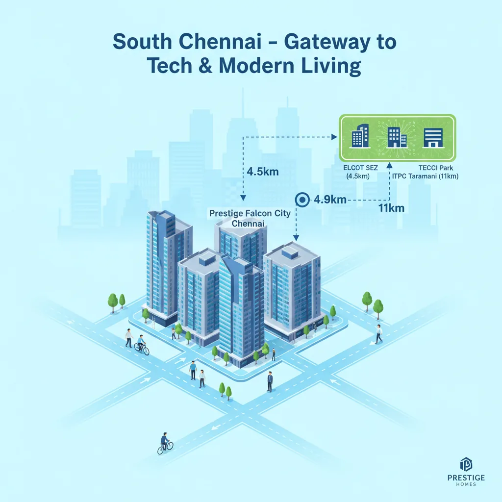 It Hubs Near Prestige Falcon City Chennai