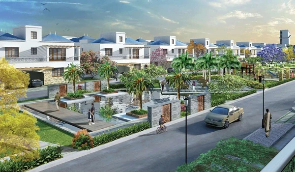 Grand inauguration launch event setup with model apartment displays at Prestige Falcon City Chennai