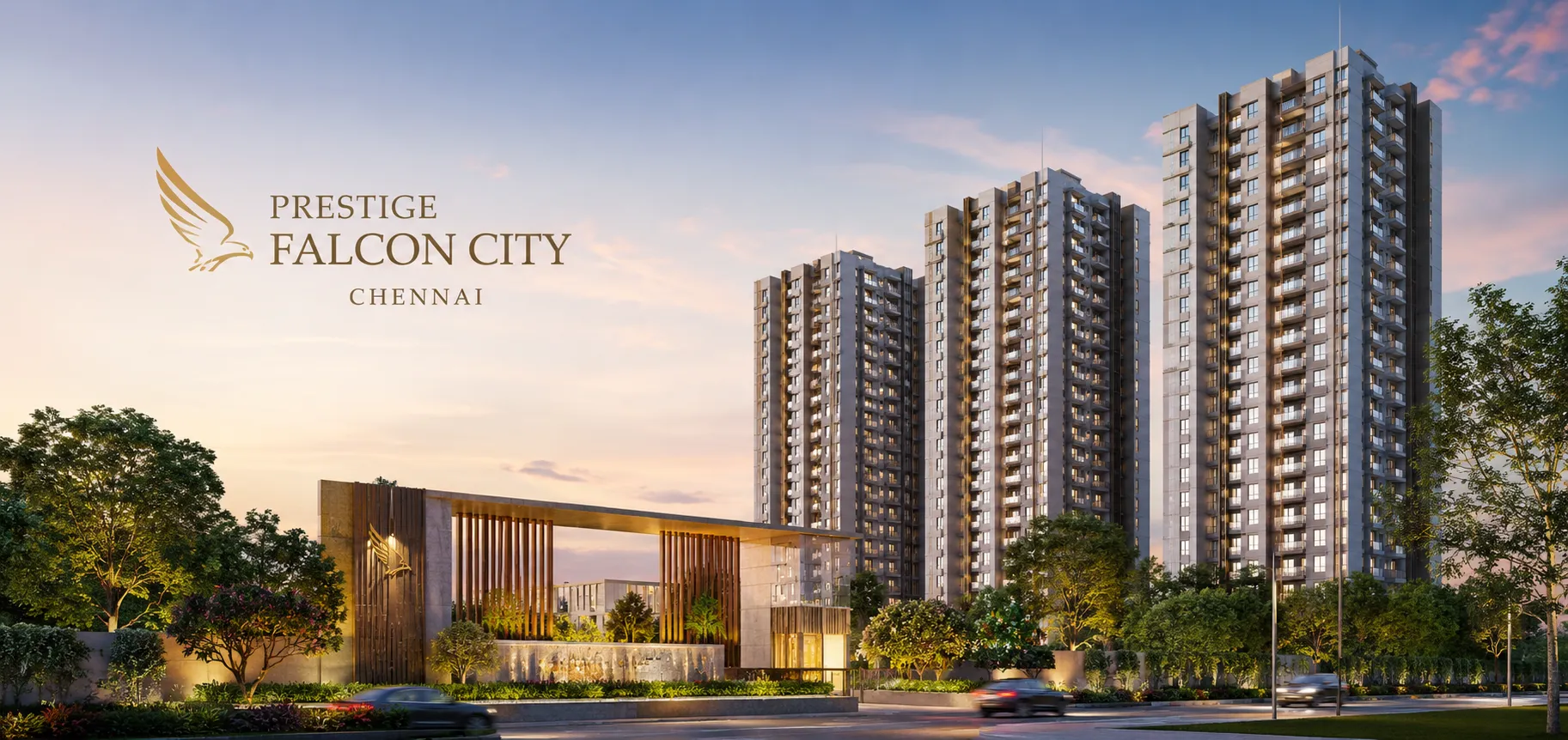 360-degree video tour of Prestige Falcon City Chennai