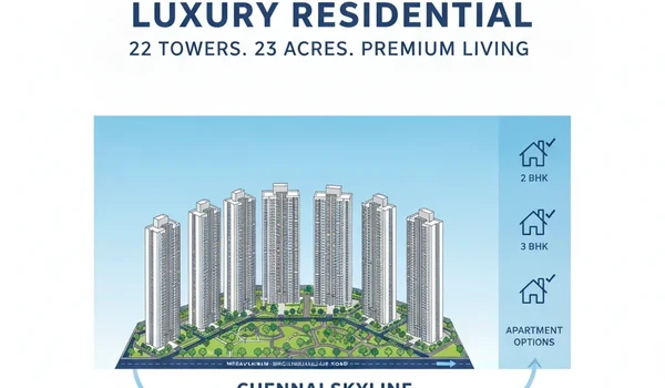 Land price chart showing plot rates per square foot in Medavakkam with comparison to Prestige Falcon City Chennai apartments on Medavakkam-Sholinganallur Road, South Chennai.
